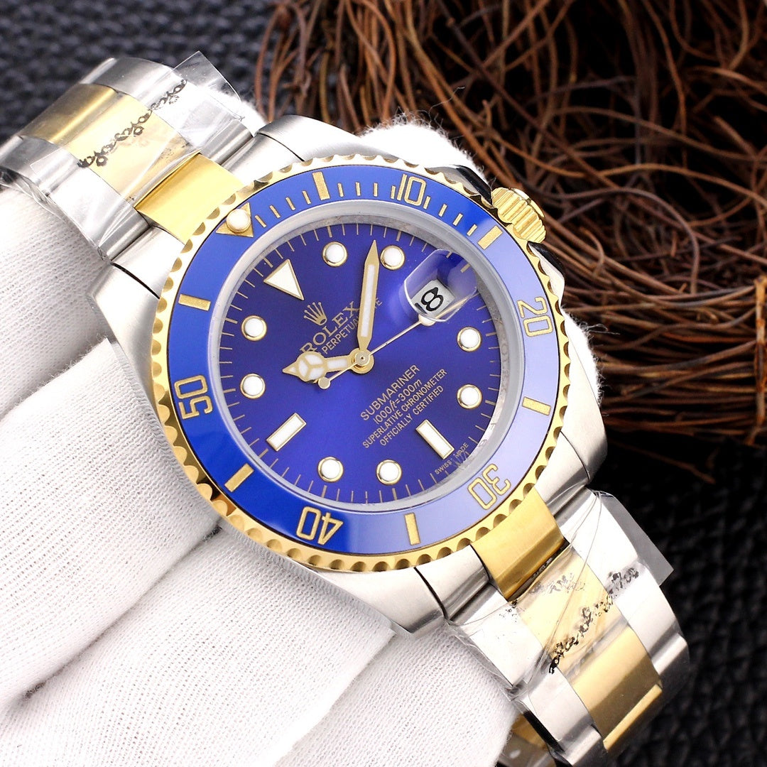 Sports Watch 41mm Stainless Steel Two-Tone (Blue Dial) - Luxury Watch