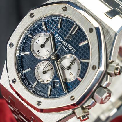 Stainless Steel 41mm Chronograph (Blue dial) - Luxury Watch