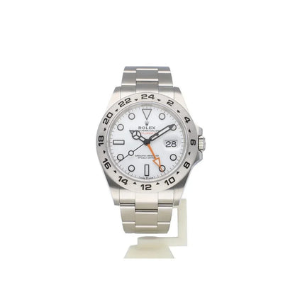 40mm Stainless Steel Three-Link Bracelet white Dial- Luxury Watch