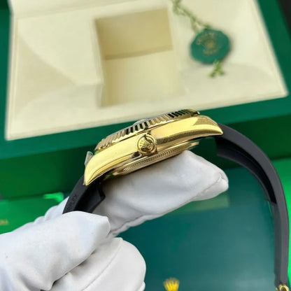 Yellow Gold Rubber (Black Dial) - Luxury Watch