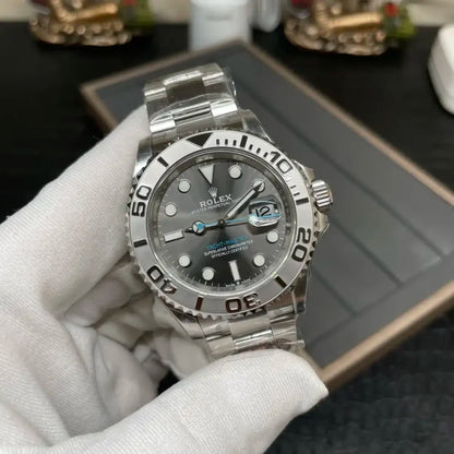 Palladium Dial Three-Link Bracelet - Luxury Watch