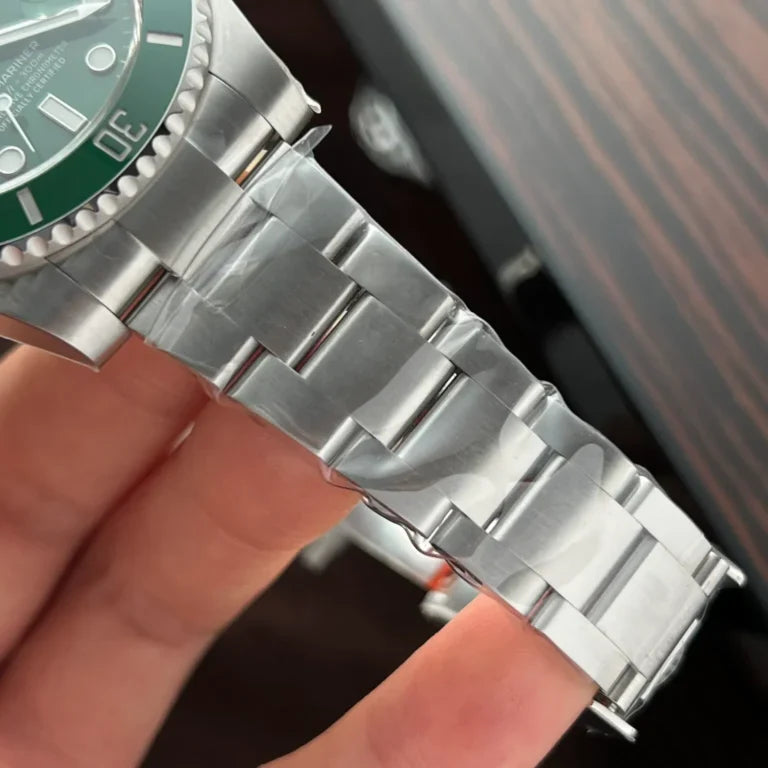 Sports Watch Stainless Steel Green Ceramic (Green Dial) - Luxury Watch