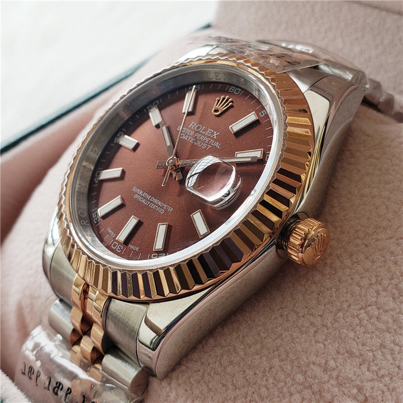 41mm Everose Gold and Steel (Chocolate Dial) - Luxury Watch