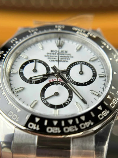 Ceramic Race Watch (White and Black Dial) - Luxury Watch