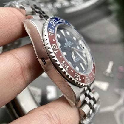 Pilot Watch II Multi-Link (Blue and Red) - Luxury Watch