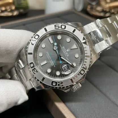 Palladium Dial Three-Link Bracelet - Luxury Watch