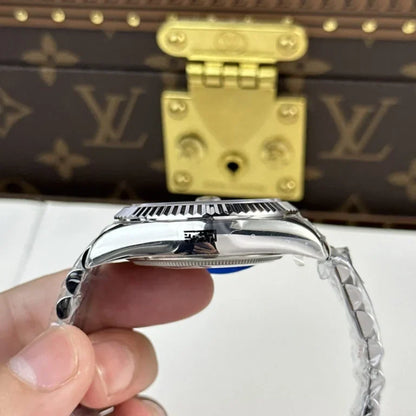 Stainless Steel Multi-Link (Blue Dial) - Luxury Watch
