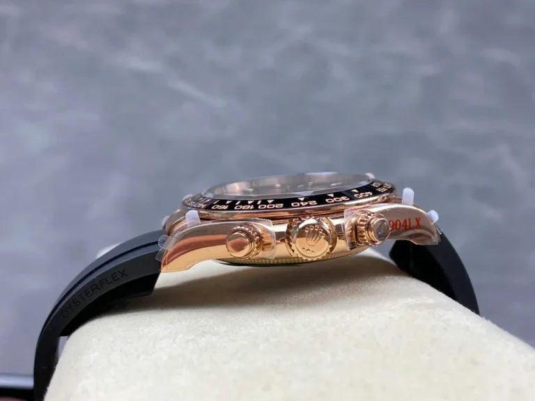 Everose Rubber Strap (Chocolate Dial) - Luxury Watch
