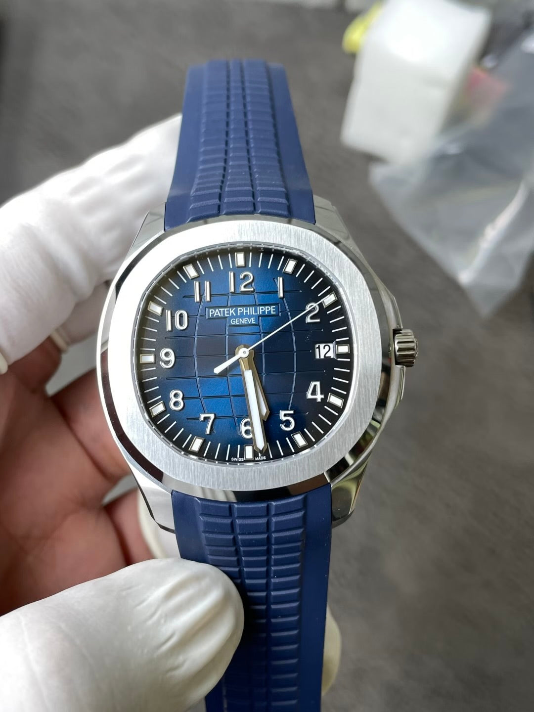 Stainless Steel 41mm Blue Rubber (blue Dial) - Luxury Watch