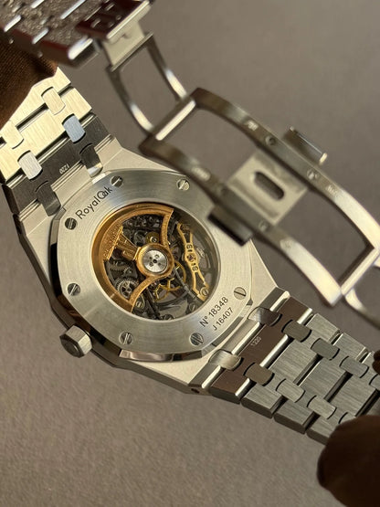 Rainbow Octagon Stainless Steel (Open Work Dial) - Luxury Watch