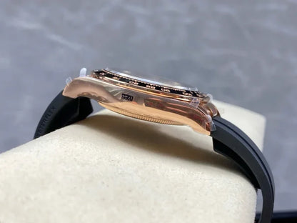 Everose Rubber Strap (Chocolate Dial) - Luxury Watch