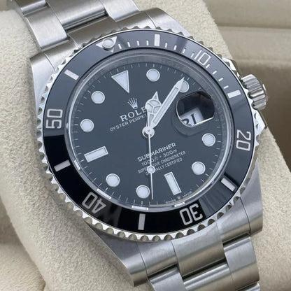 Sports watch Stainless Steel 41mm Date (Black Dial) - Luxury Watch
