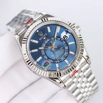 Stainless Steel Multi-Link (Blue Dial) - Luxury Watch