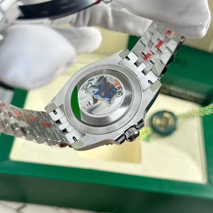 Pilot Watch II Black Dial Multi-Link (Green and Black) - Luxury Watch