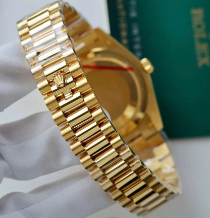 Day Week 40 Yellow Gold Green gradient fade Dial - Luxury Watch