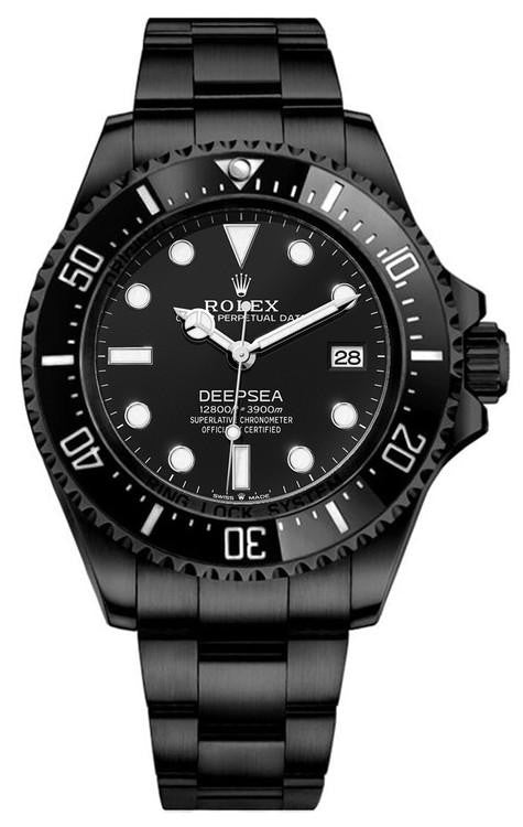 42mm Diver Blacked Diver Watch Black Dial