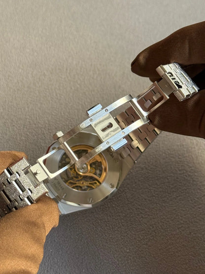 Rainbow Octagon Stainless Steel (Open Work Dial) - Luxury Watch