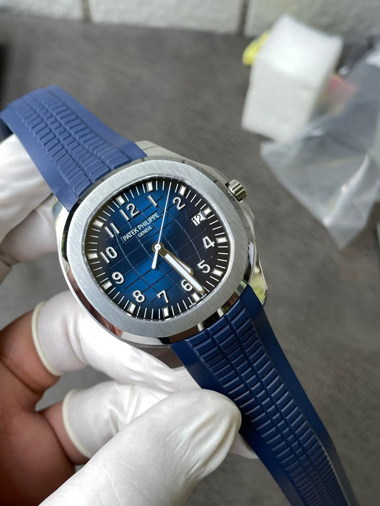 Stainless Steel 41mm Blue Rubber (blue Dial) - Luxury Watch