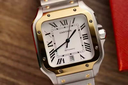 Large Two-Tone Stainless Steel & Gold (White Dial) – Luxury Watch