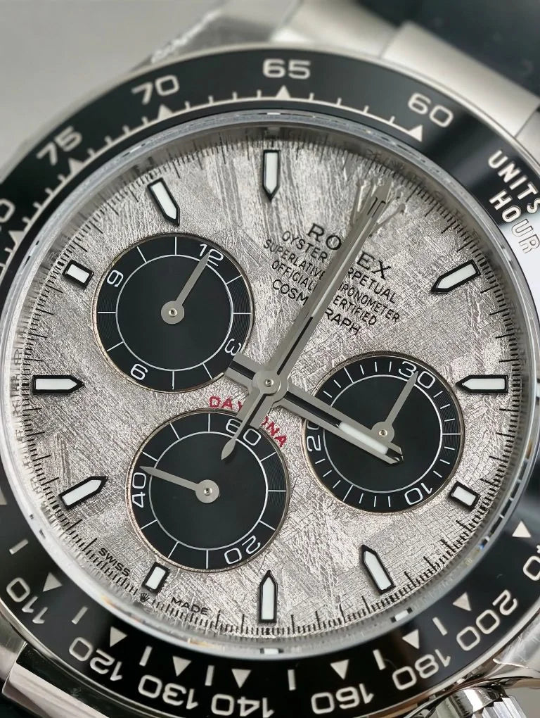 Stainless steel rubber (White Moon Dial) - Luxury Watch