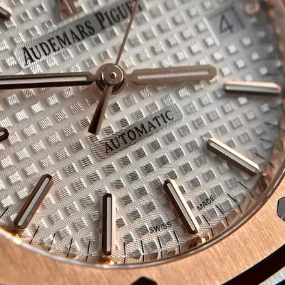 Octagon Rosegold Stainless Steel (White Dial) - Luxury Watch