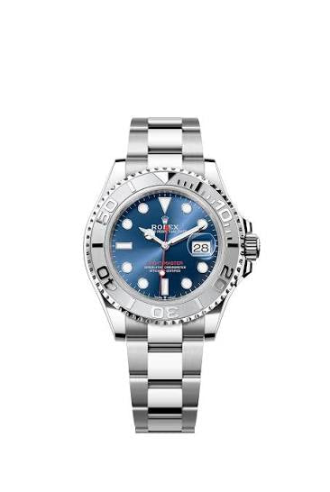 Palladium Dial Three-Link Bracelet (Blue Dial) - Luxury Watch