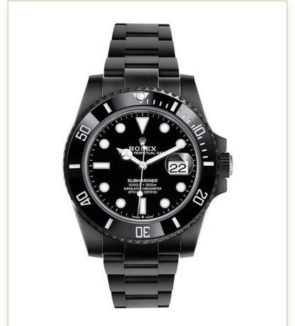 Stainless Steel Ceramic 41mm Date (Black Dial) - Luxury Watch