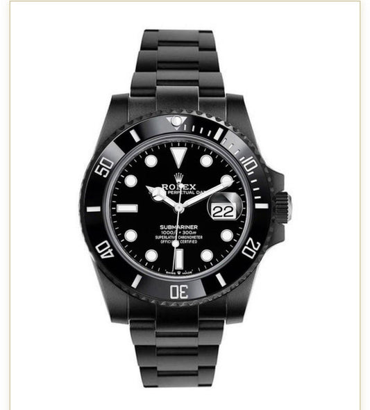 Stainless Steel Ceramic 41mm Date (Black Dial) - Luxury Watch