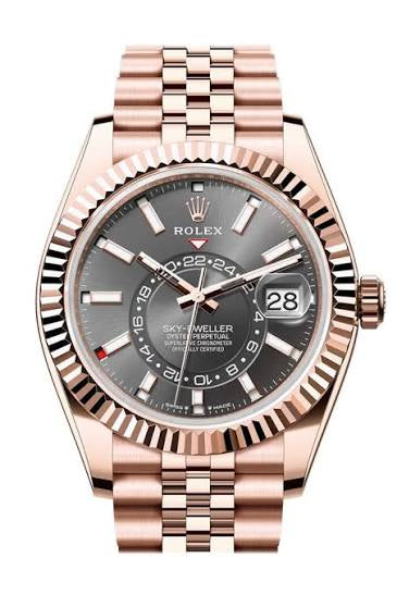 Ever Rose Gold Three-Link Bracelet (Gray Dial) - Luxury Watch