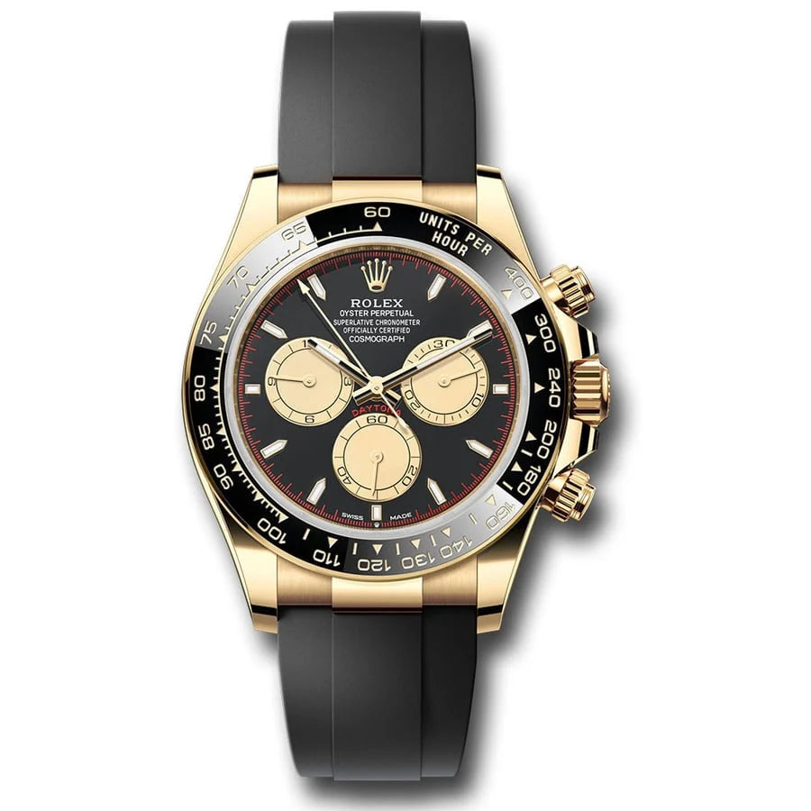 Yellow Gold rubber (Black Dial) - Luxury Watch