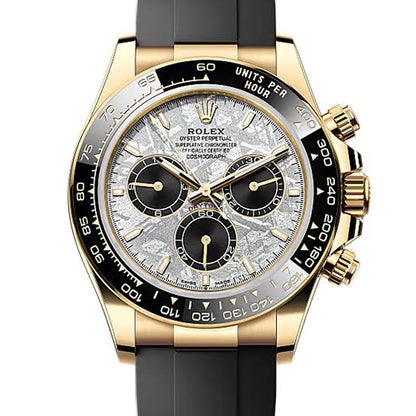 Yellow Gold rubber (White Moon Dial) - Luxury Watch