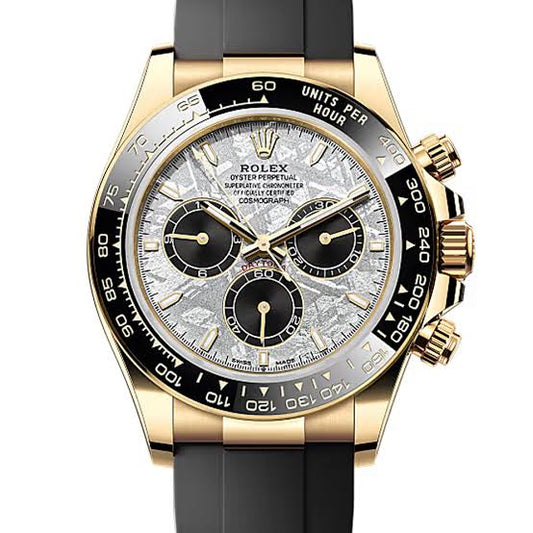 Yellow Gold rubber (White Moon Dial) - Luxury Watch