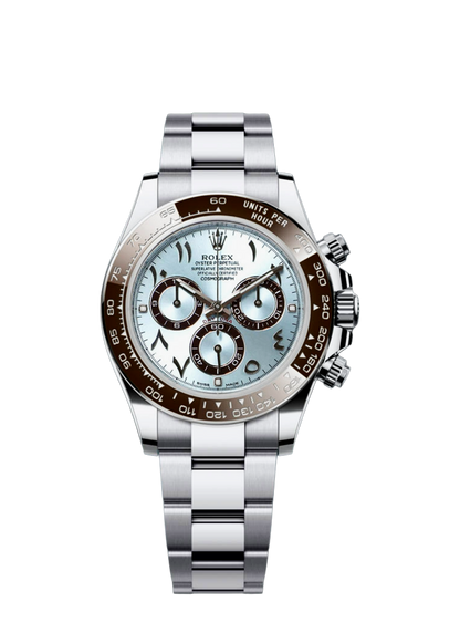 Stainless Steel 3-Link Bracelet (Blue Arabic Marker Dial) - Luxury Watch