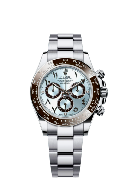 Stainless Steel 3-Link Bracelet (Blue Arabic Marker Dial) - Luxury Watch