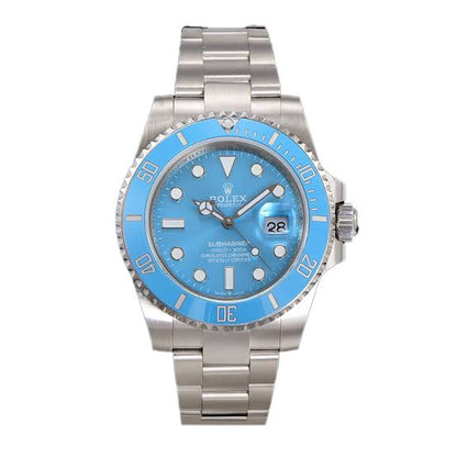 Stainless Steel Dive Watch (baby Blue Dial) - Luxury Watch