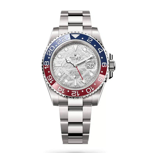 Pilot Watch II Multi-Link Moon Dial (Blue and Red) - Luxury Watch