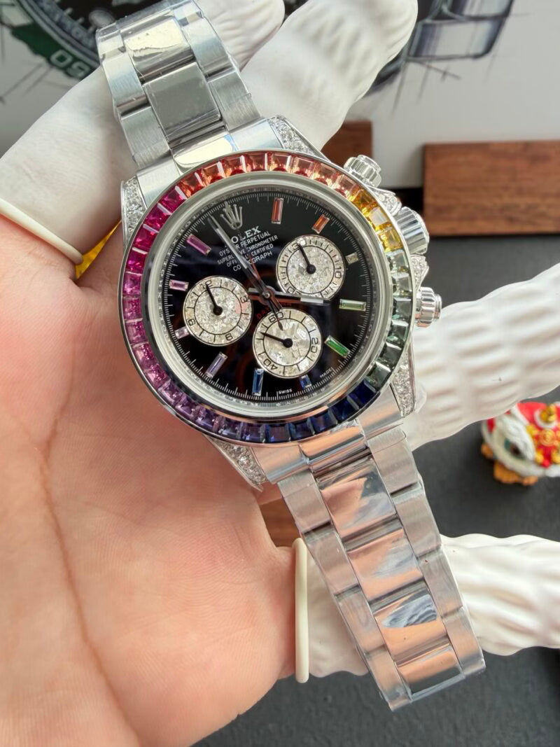 Cosmograph Stainless Steel (Rainbow) - Luxury Watch