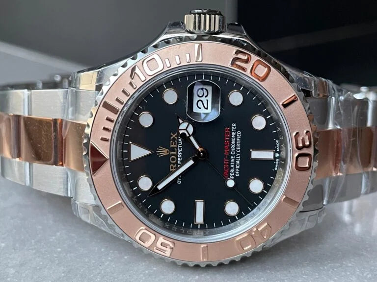 Rosegold Two Tone Dial Three-Link Bracelet - Luxury Watch