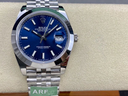 36mm Stainless Steel Multi-Link Steel Blue Dial- Luxury Watch