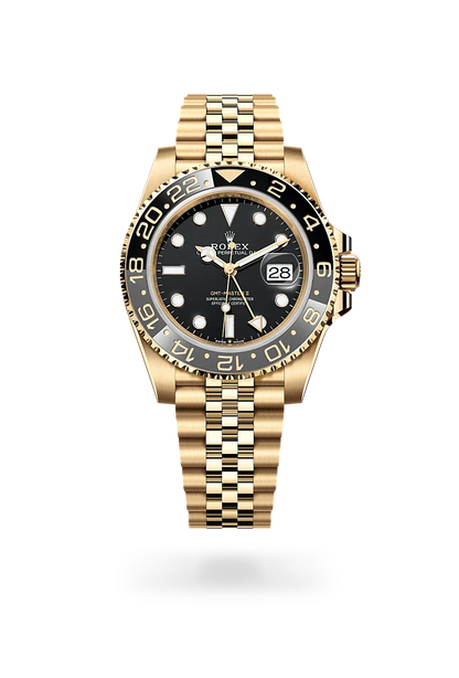 Pilot Watch II Yellow Gold Multi-Link (Black and Gray) - Luxury Watch