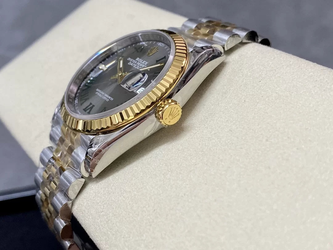 41mm Yellow Gold and Steel Stainless Steel (Roman Numeral Dial) - Luxury Watch