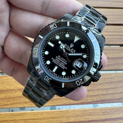 Stainless Steel Ceramic 41mm Date (Black Dial) - Luxury Watch