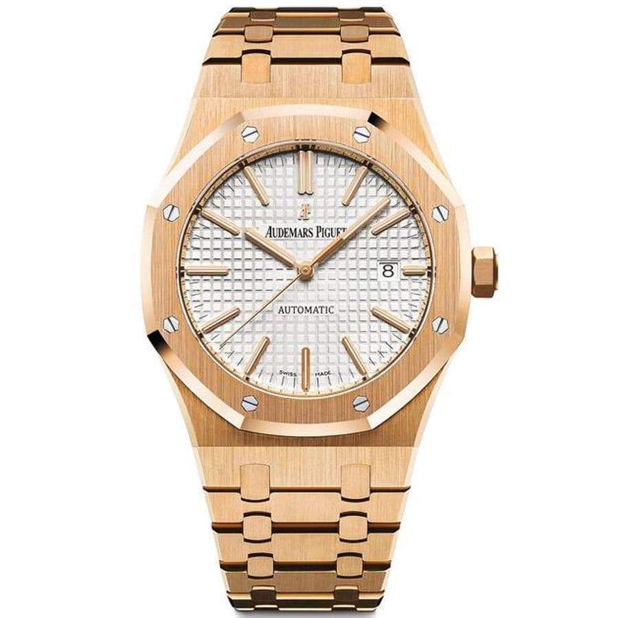 Octagon Rosegold Stainless Steel (White Dial) - Luxury Watch