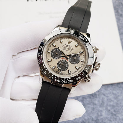 Silver rubber (silver Dial) - Luxury Watch