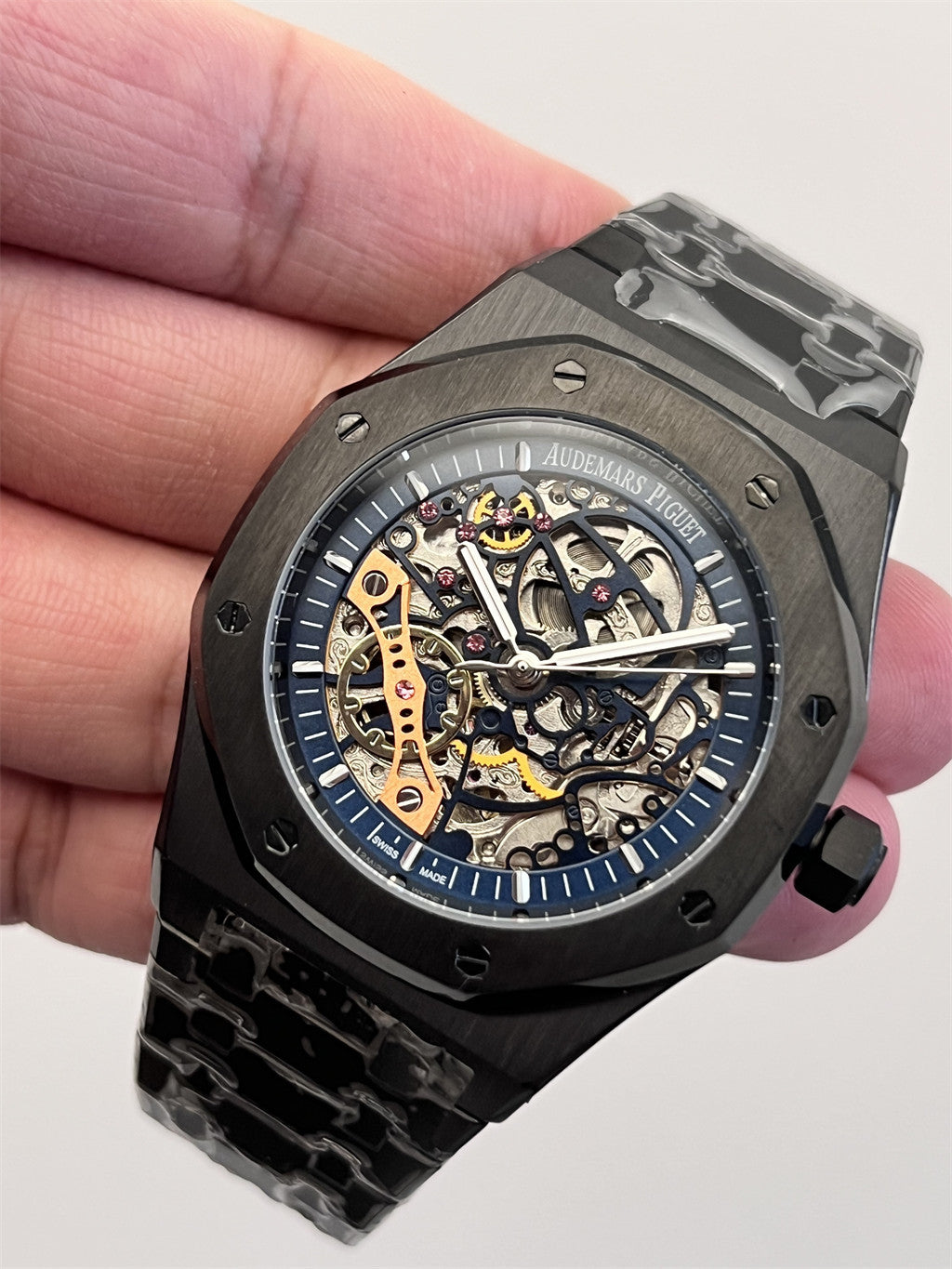 Black Ceramic 41mm (Black openworked dial) - Luxury Watch