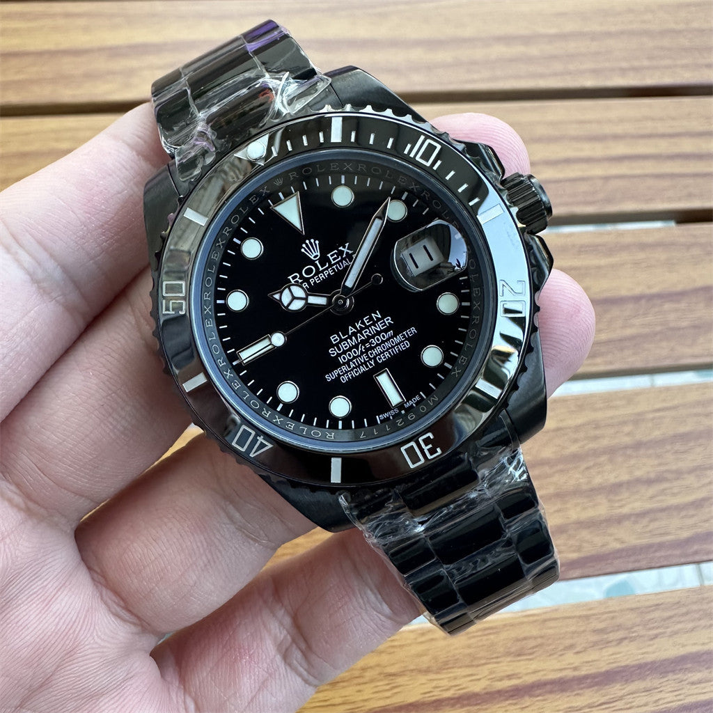 Stainless Steel Ceramic 41mm Date (Black Dial) - Luxury Watch