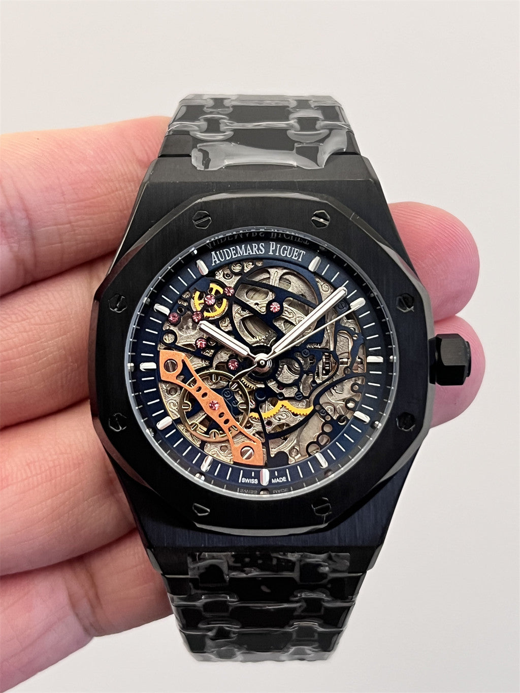 Black Ceramic 41mm (Black openworked dial) - Luxury Watch