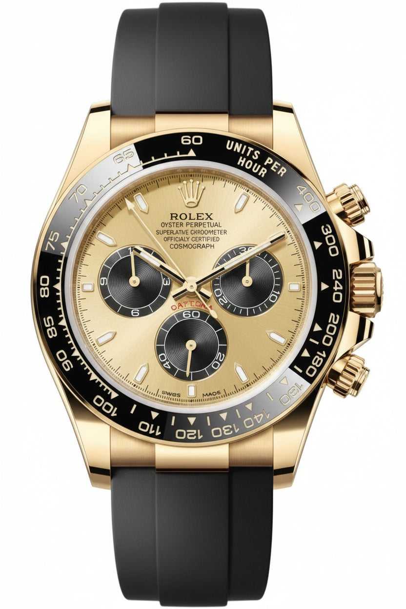 Yellow Gold rubber (Champagne Dial) - Luxury Watch