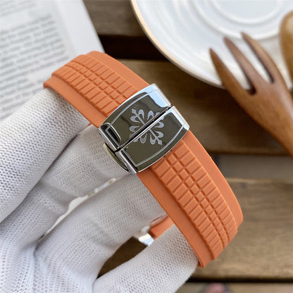 Stainless Steel 41mm Orange Rubber (black Dial) - Luxury Watch
