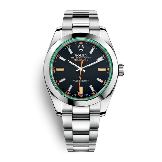 41mm Stainless Steel Three-Link Bracelet black Dial- Luxury Watch